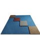 Ковровая резиновая плитка с 100% epdm крошка 10 мм, цвет Rainbow Blue