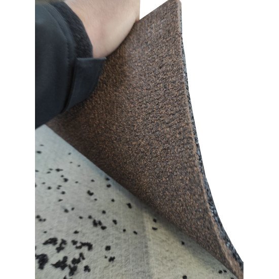 Ковровая резиновая плитка из 100% EPDM крошки, 10мм, цвет Brown
