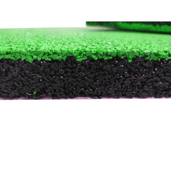 Резиновая плитка с 100% epdm крошка 30 мм, цвет салатовый