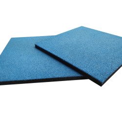 Резиновая плитка с 100% epdm крошка 30 мм, цвет голубой