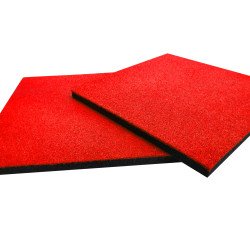 Резиновая плитка с 100% epdm крошка 30 мм, цвет красный