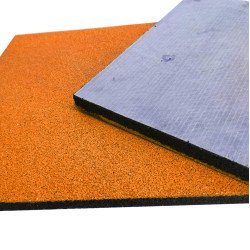 Резиновая плитка с 100% epdm крошка 30 мм, цвет оранжевый