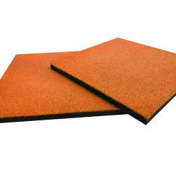 Резиновая плитка с 100% epdm крошка 30 мм, цвет оранжевый