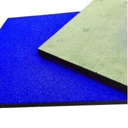 Гумова плитка з 100% epdm крихта 30 мм, колір синій