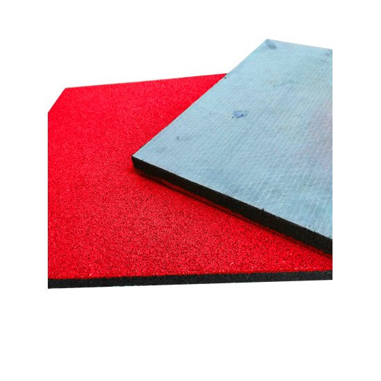 Гумова плитка з 100% epdm крихта 30 мм, колір червоний